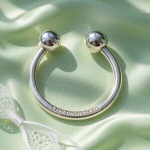 Vintage Tiffany & Co. Silver Classic Ball Keychain Keyring